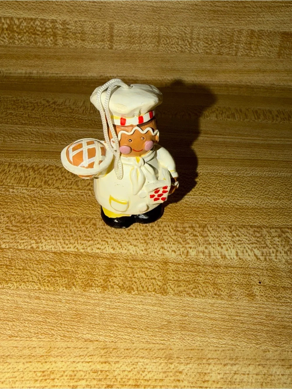 Ceramic‎ Chef Ornament in Cream, Red and Black Christmas kitchen
